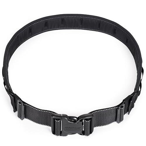 Think Tank Thin Skin Belt V3.0, Integrates with all Modular Compressible Pouches, Waist Size 27" - 42" (Black)