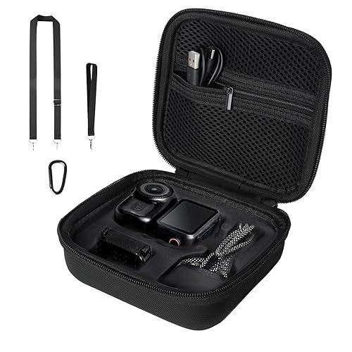 Carrying Case For DJI Osmo Nano: PU Leather Hard Shell Storage Bag for Full Accessories - Portable Vlog & Travel Organizer for Creators, Vloggers