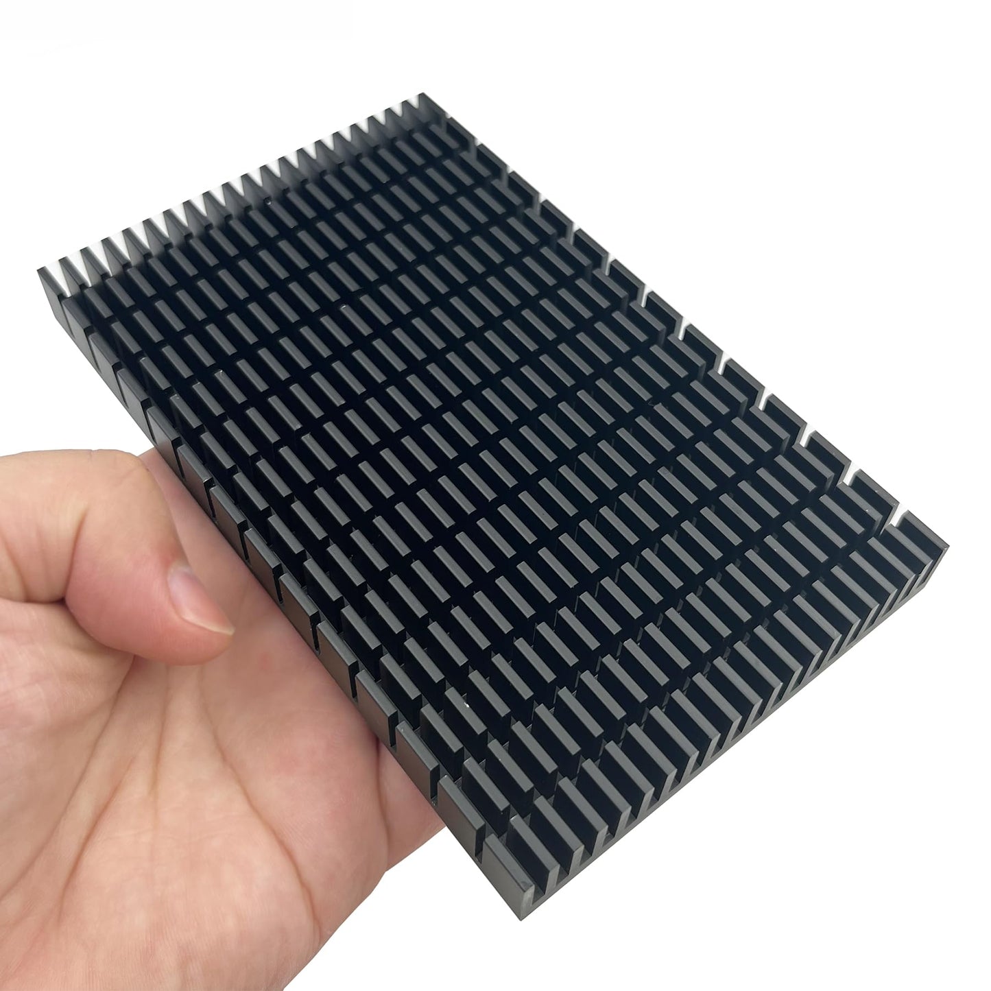 Awxlumv Aluminum Large Heatsink 5.9 x 3.6 x 0.59 Inch /150 x 93x 15 mm Black Heat Sinks Fins for Cooler RTX 3090 3080 ti Backplate PCB LED Motherboard