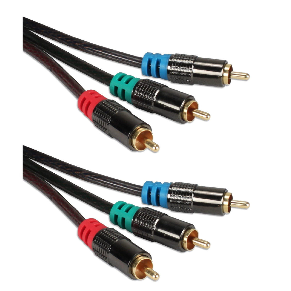 QVS RCA3V-35 35 ft. HDTV Triple-RCA Premium Component Video Combo Cable