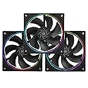 Thermalright TL-S12R X3 CPU Fan 120mm Reverse Fan Case Cooler Fan Comes with ARGB Lighting,CPU Cooling Fan with 1500RPM Speed,Black PC PWM Silent