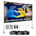 Elite Screens Yard Master Lite, 125-inch Outdoor Projector Screen 16:9 Double Sided Wrinkle-Free Foldable Portable Indoor Movie Projection Screen, |