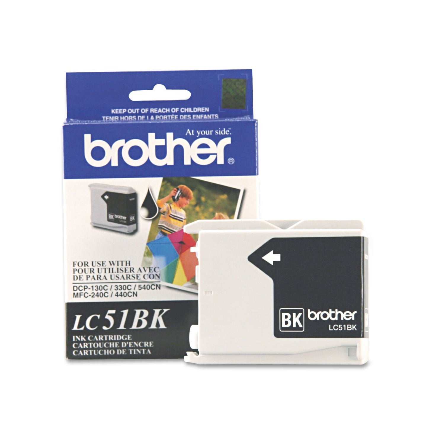 Brother LC51BK Innobella Ink Cartridge, Black - in Retail Packaging