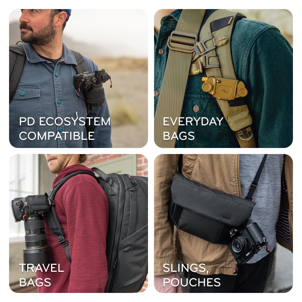 Peak Design Capture Camera Clip V3, Eclipse with Plate, Holds DSLR, Compact and Point and Shoot Bodies, Secure, Stable and Accessible, Attaches