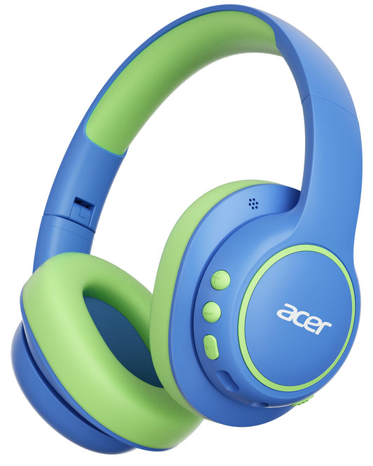 Acer Kids Bluetooth Headphones, Over Ear Headphone for Kids with Mic, 75H Playtime, 85dBA Safe Volume, Bluetooth 6.0, USB C Fast Charging, Toddler