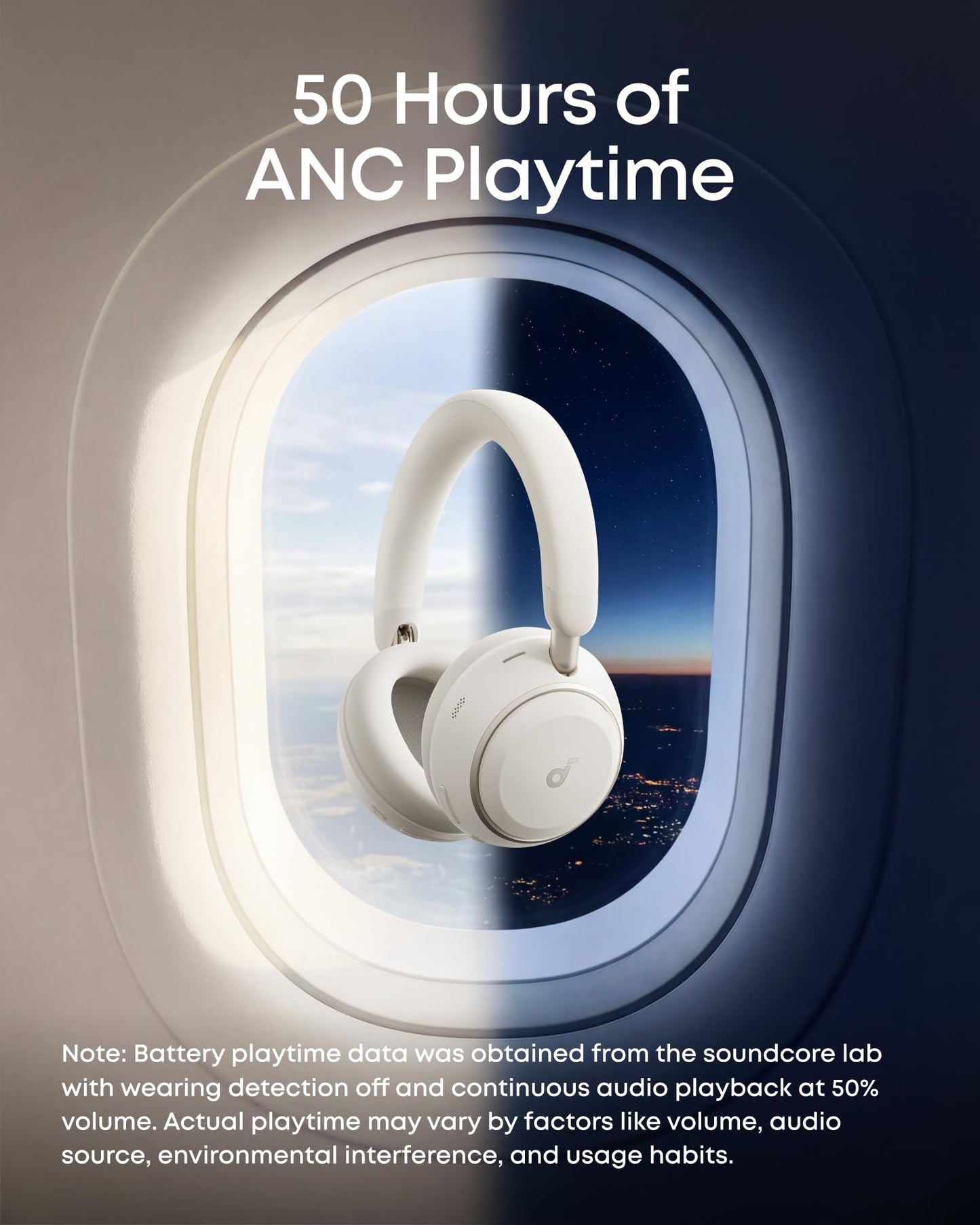 Soundcore Anker Space 2 Bluetooth 6.1 Over-Ear Headphones, Travel-Ready