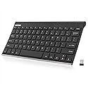 Arteck 2.4G Wireless Keyboard Stainless Steel Ultra Slim Keyboard for Computer/Desktop/PC/Laptop/Surface/Smart TV and Windows 11/10 / 8/7 / Vista/XP