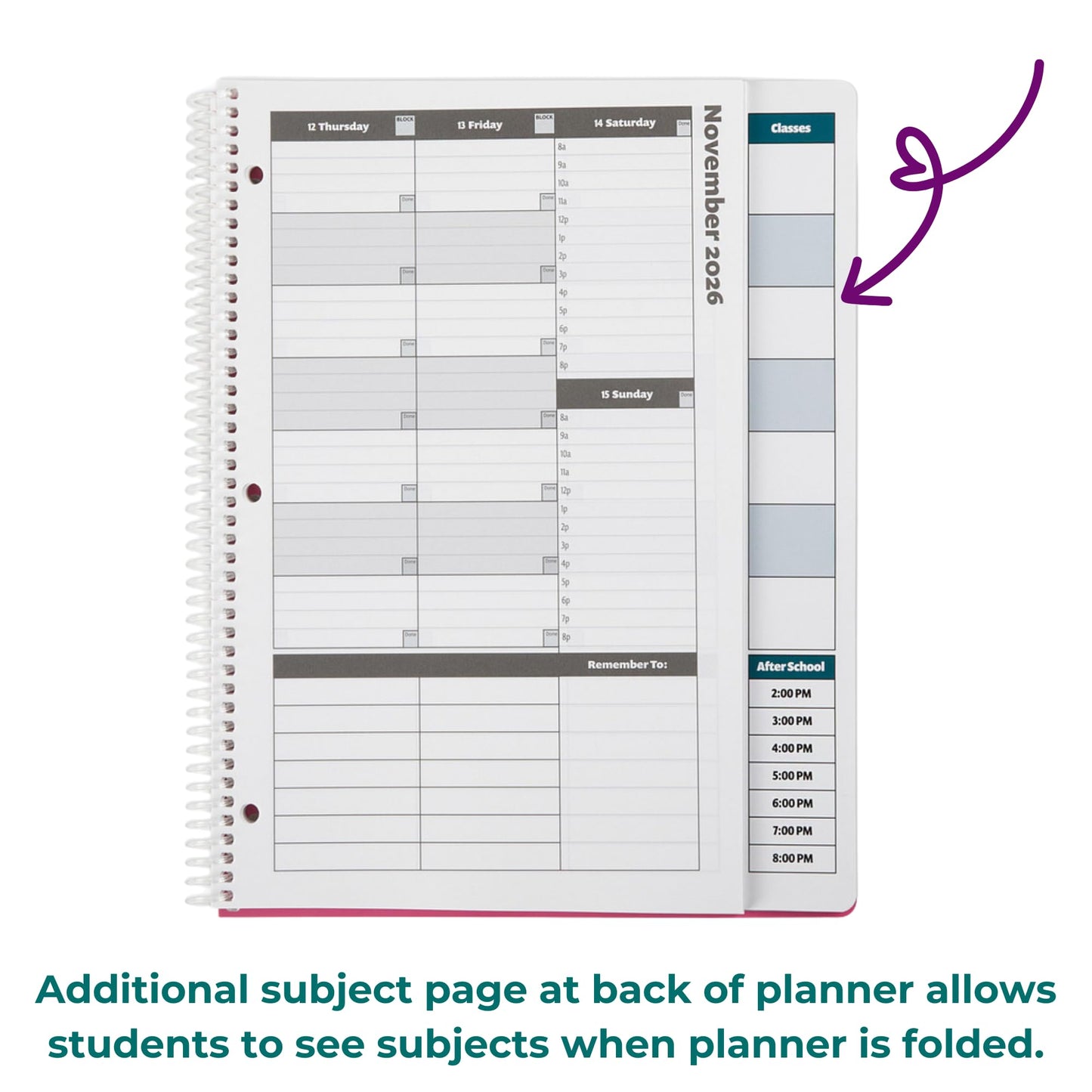 2021-2022 Academic Planner, A Tool for Time Management, Daily, Weekly & Monthly School Agenda for Keeping Students On Track & On Time, Size 8.5x11