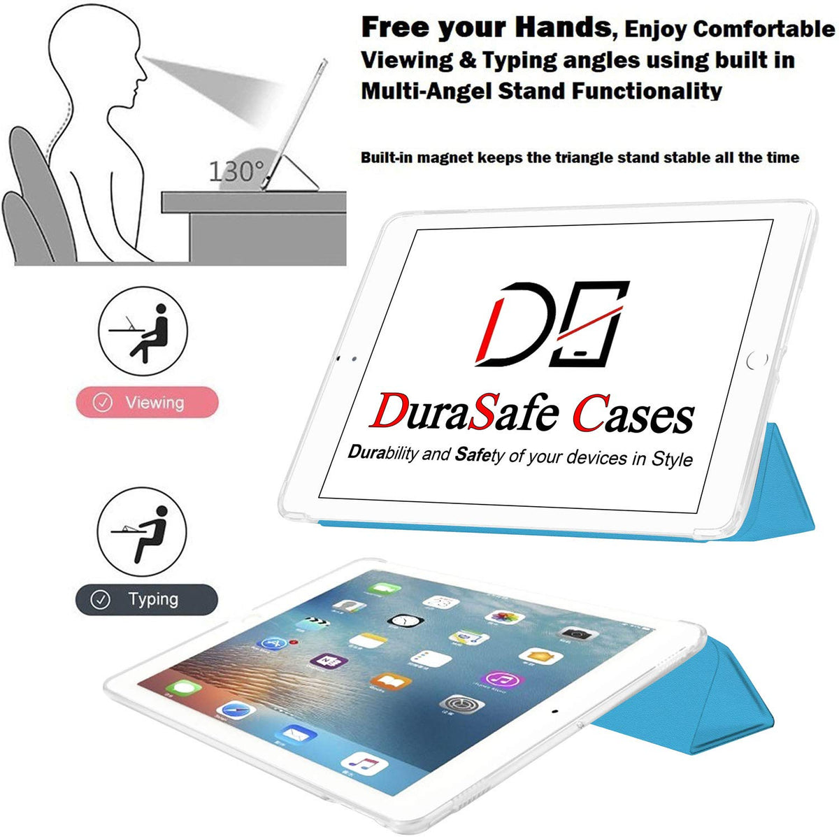 DuraSafe Cases for iPad mini 4 2015 TPU Case A1538 MK6K2LL/A MK6J2LL/A MK6L2LL/A A1550