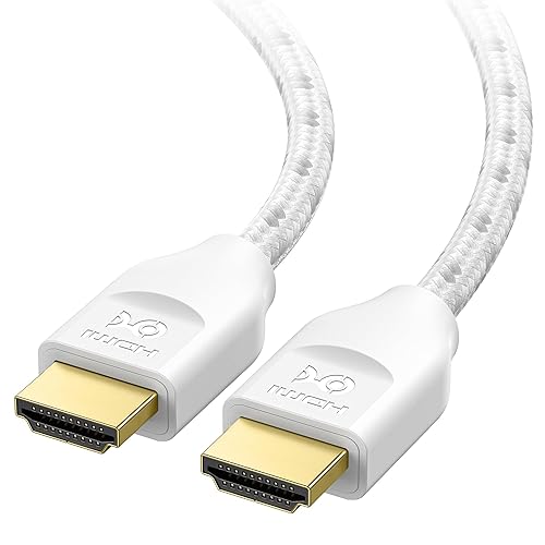 Cable Matters [Ultra High Speed HDMI Certified] Braided 48Gbps 8K HDMI Cable 6.6 ft / 2m with 8K@60Hz, 4K@240Hz and HDR Support for PS5, Xbox Series