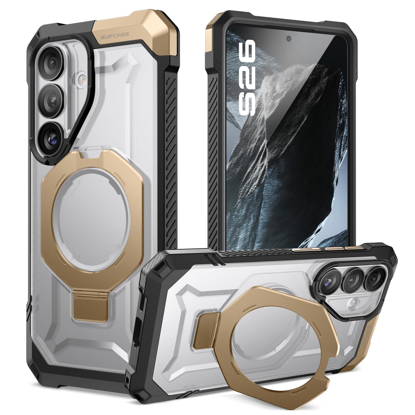 SUPCASE for Samsung Galaxy S26 Case with Kickstand (Unicorn Beetle Grip), [Wireless Charging Compatible] [Military-Grade Protection] Heavy-Duty