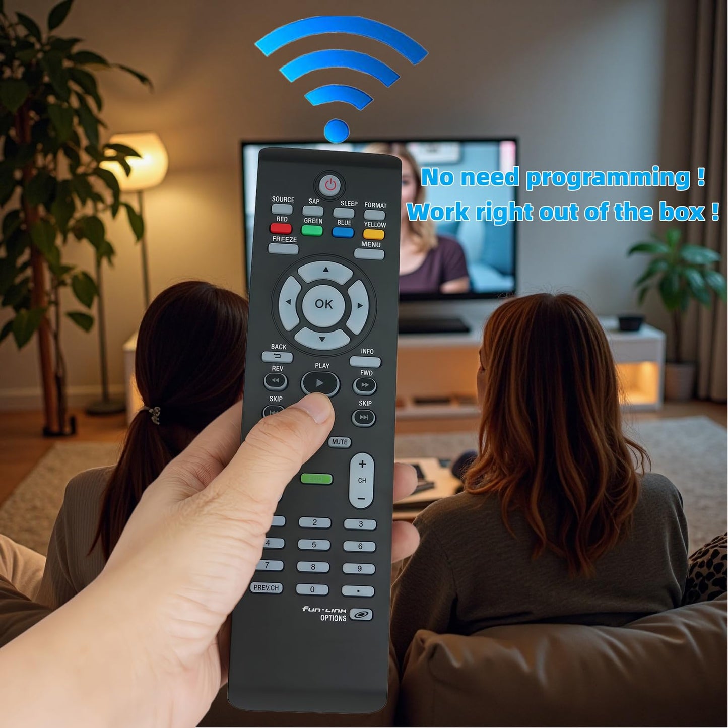 uehba Replacement Remote Control for Magnavox TV 32MF301B 32MF301B/F7 22ME601B/F7 40MF401B
