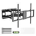 Mount-It! Heavy Duty XXL Full Motion TV Wall Mount for Extra Large TVs, max VESA 900x600, Holds up to 264lb, Swivel Tilt Extension Adjustable TV Mount