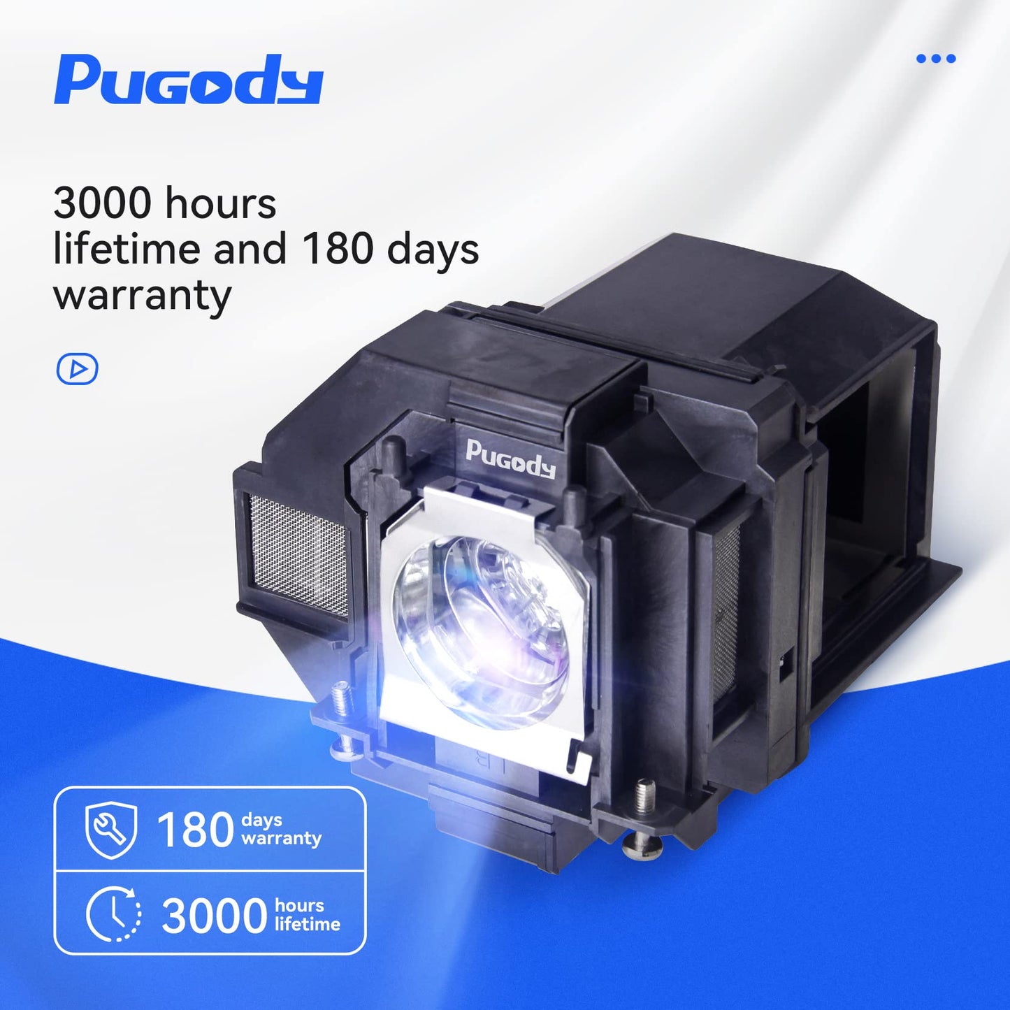 Pugody ELPLP96/V13H010L96 Quality Replacement Projector Lamp Bulb for Epson Powerlite Home Cinema 2100 2150 1060 660 760hd VS250 VS350 VS355 EX9210