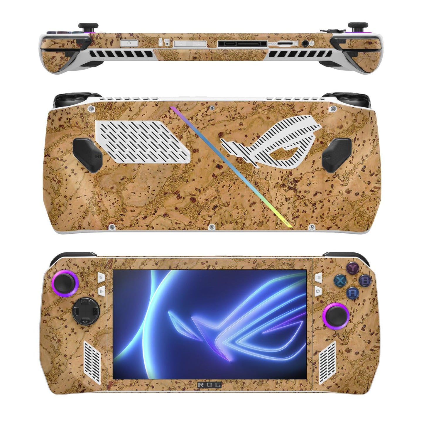 MightySkins Skin Compatible with Asus ROG Ally - Cork | Protective, Durable, and Unique Vinyl Decal wrap Cover | Easy to Apply, Remove, and Change…