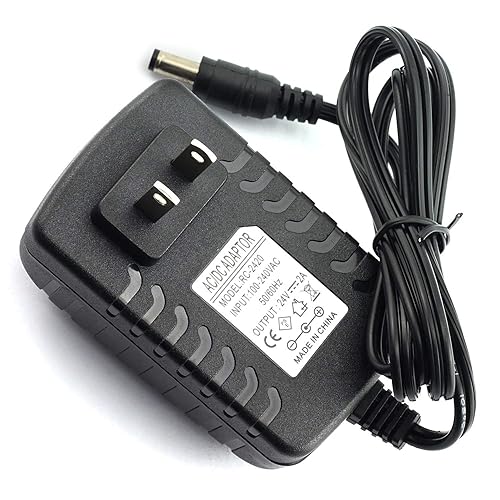 Ruiling 1pc 24V 2A Power Supply Adapter 100V-240V AC/DC Switching AC/DC Power Adapter Charger with US Plug