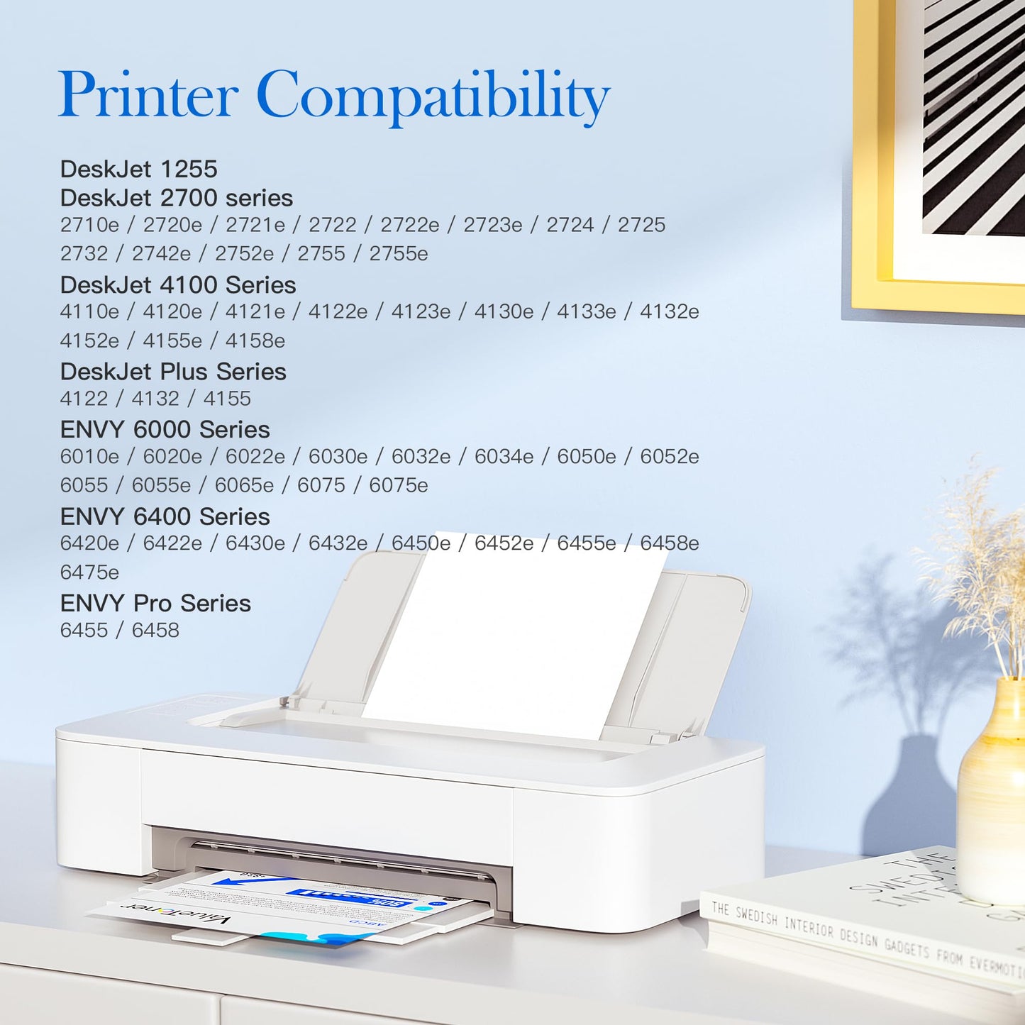 Valuetoner 67XL Ink Cartridges Replacement for 67 XL Ink Cartridges for 67XL for Deskjet 2755e 2855e 2722e 4255e 2722 2755 4110e 4152e 4155e 2723e