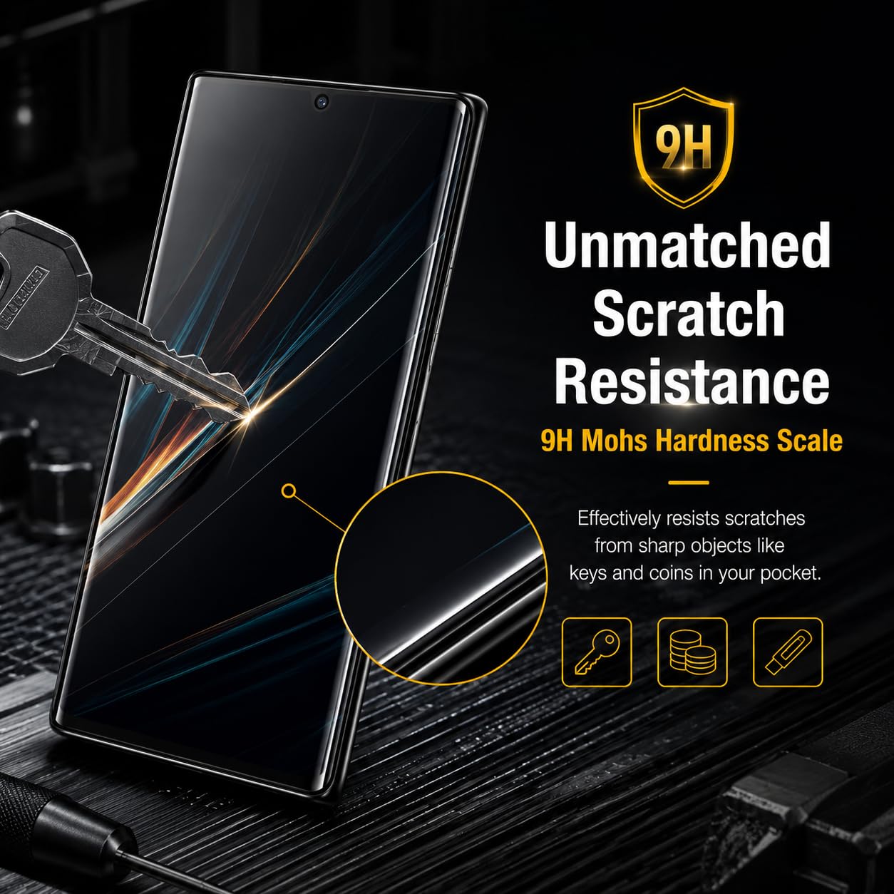 3 Pack Screen Protector for Samsung Galaxy Note 10 Plus Tempered Glass, 9H Hardness HD Clear Anti Scratch Full Edge Coverage Fingerprint Unlock