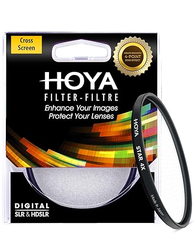 HOYA 58mm Star 4X Filter - Creates Stunning 4-Point Starbursts from Pinpoint lightsources - Multi-Coated Slim Frame - for DSLR & Mirrorless Cameras