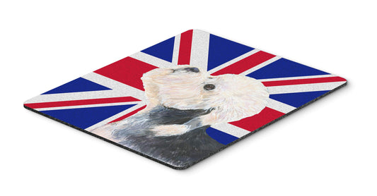 Caroline's Treasures SS4945MP Dandie Dinmont Terrier with English Union Jack British Flag Mouse Pad, Hot Pad or Trivet for Home Office Gaming Working
