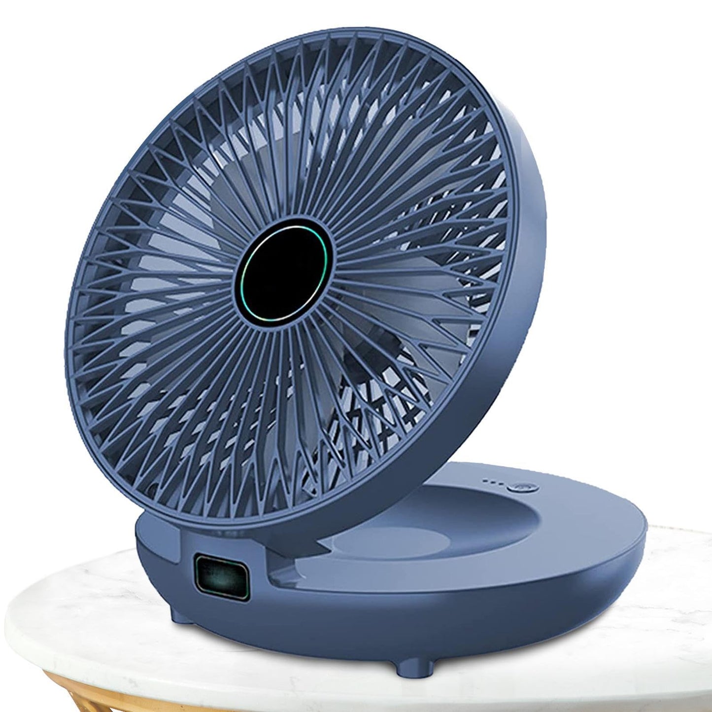 Hoghaki 2023 Household -Use Kitchen Fan, Table Fan, Rechargeable Wall Mount Fan, 90 ° Foldable 3-Speed Portable Desktop Fan, Wall-Mounted Desktop Fan