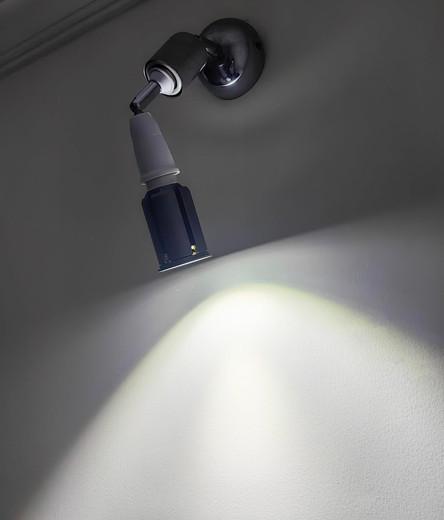12W LED Spotlight Bulb Daylight White 6000K, Extra Long Adjustable Vertical 180° Horizontal 358°, Small-Range Light Source, Recessed Ceiling Lights
