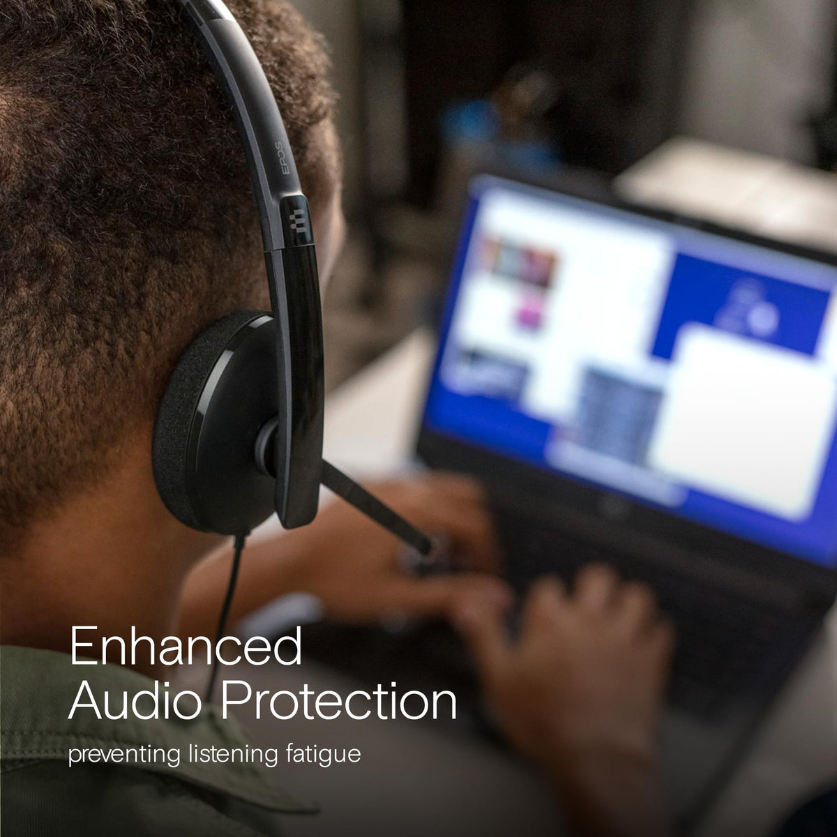 EPOS Adapt 160T USB II - Wired, Double-Sided Headset - USB Connectivity, MS Teams Certified, UC Optimized - Superior Stereo Sound - Enhanced Comfort