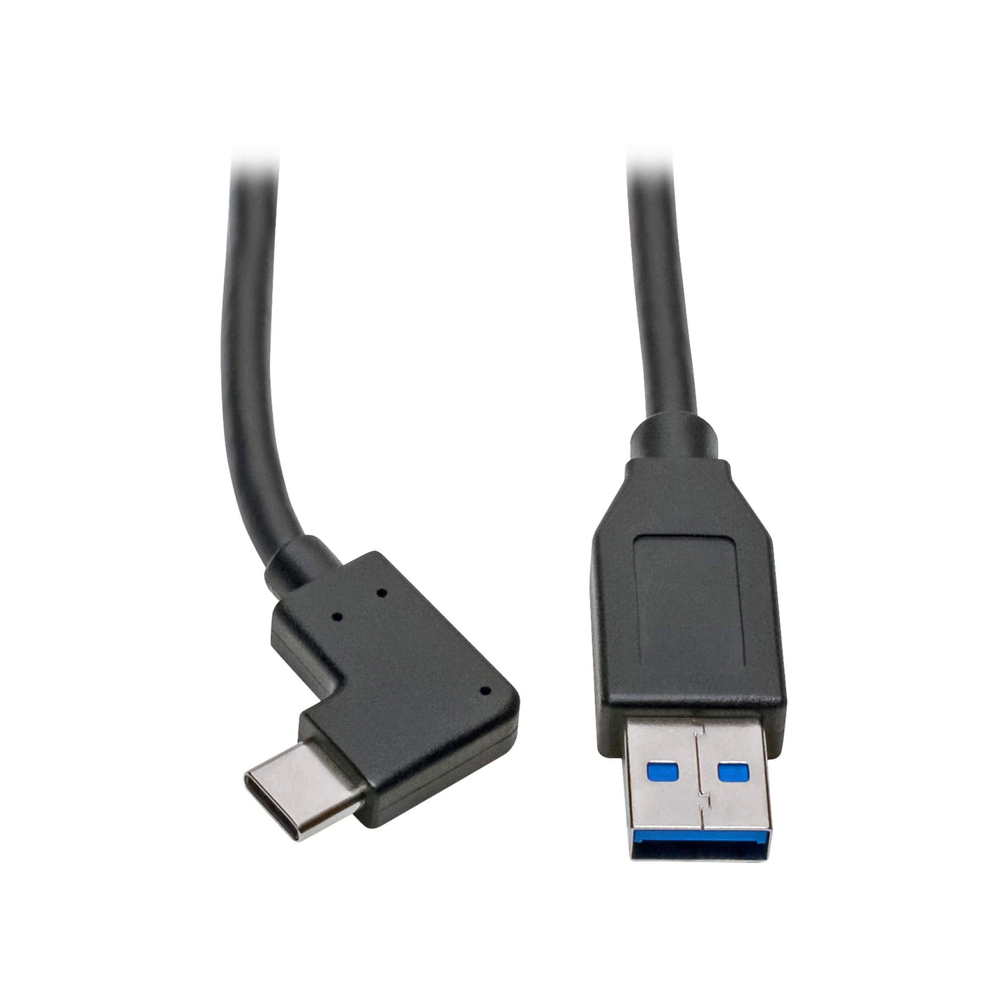Tripp Lite USB C to USB-A Cable Right Angle 3.1 5 Gbps Type C, 3' (U428-003-CRA)