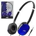 JVC Flats On-Ear Wired Headphones - Flat Foldable Design - 30mm Driver for Powerful Sound - Soft Ear-Pads for Comfort - Steel Headband - Lightweight…