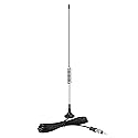 Bingfu Universal Car Stereo FM AM Radio Antenna Magnetic Base Aerial for Vehicle Truck SUV Truck RV Marine Boat Car Stereo Audio Radio Head Unit CD