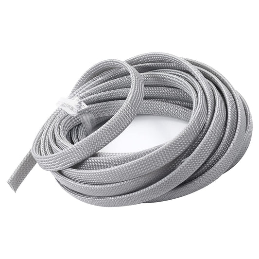 Othmro 16.4ft/5Meter PET Expandable Braided Cable Sleeve, 3/8 Inch Flexible Wire Loom Cord Protector, Cable Management Sleeve Cord Cover for Audio