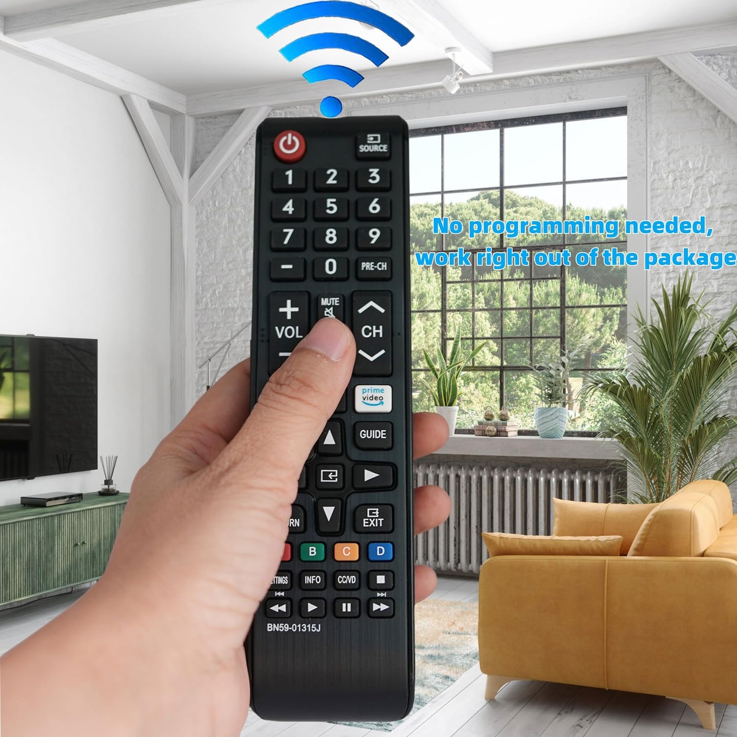 BN59-01315J Replacement Remote Control fit for Samsung TV UN43TU7000FXZA UN50TU7000FXZA UN50TU700DFXZA UN55TU7000FXZA UN58TU7000FXZA UN65TU7000FXZA