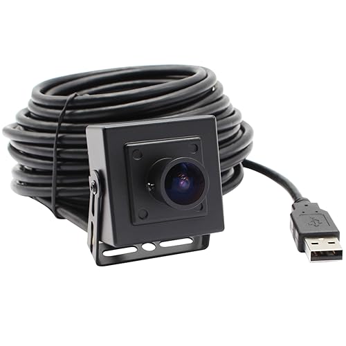 ELP USB Fisheye Camera 170degree 960P PC Camera Wide Angle Low Light Webcam for Computer Raspberry Pi Mini UVC USB2.0 Lightburn Camera 0.01lux USB