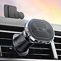 Magnetic Car Mount Air Vent Cell Phone Holder, Universal Vehicle Dash Dashboard Ac Airvent Cellphone Magic Stand with Clip Hook, for iPhone 16 15
