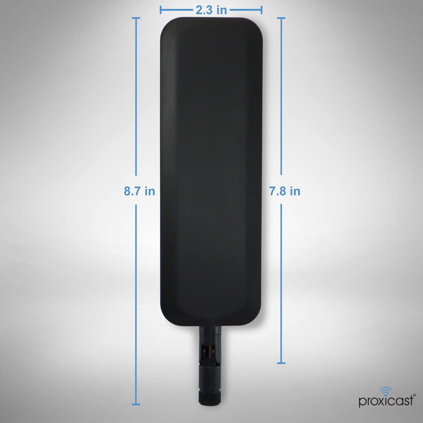 Proxicast 4G/5G/CBRS Universal Wide-Band 6 dBi Omni-Directional Swivel Terminal Antenna (SMA Male) - Compatible with Cisco, Cradlepoint, Digi, MoFi