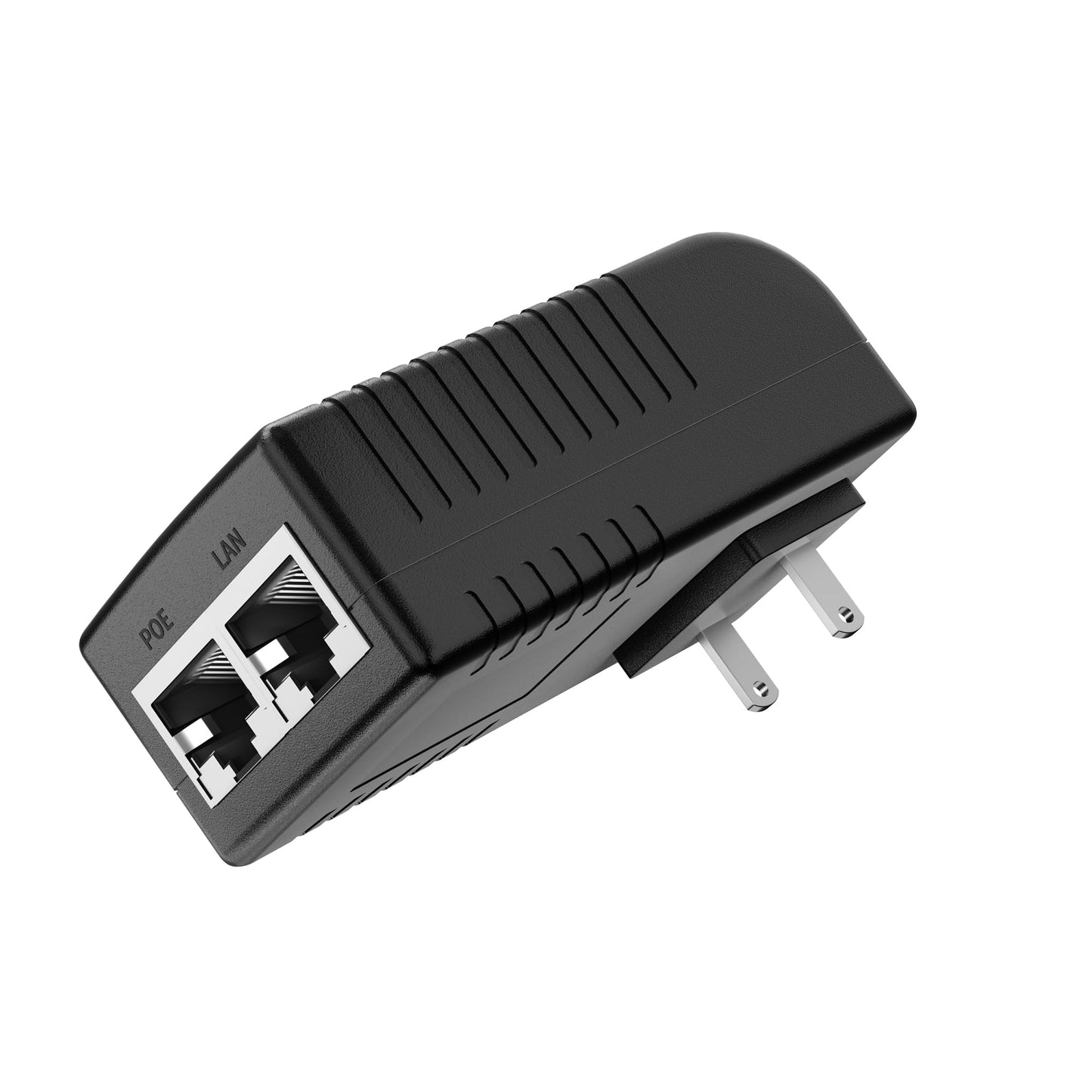 Wall Plug PoE Injector, 24V Passive PoE Adapter, 10/100Mbps, PoE Power Over Ethernet Adapter for 24V PoE Switch, IP Camera, Wireless AP, Access Point