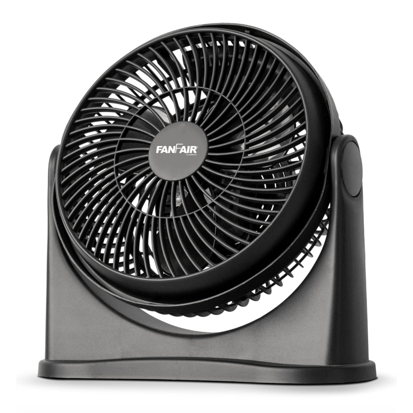 FanFair 8” Turbo Fan High Performance Air Circulator High Velocity Fan Powerful 3 Speeds, Portable with Adjustable Tilt, White Noise Quiet Operation