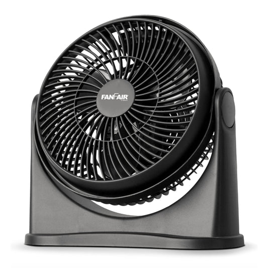 FanFair 8” Turbo Fan High Performance Air Circulator High Velocity Fan Powerful 3 Speeds, Portable with Adjustable Tilt, White Noise Quiet Operation