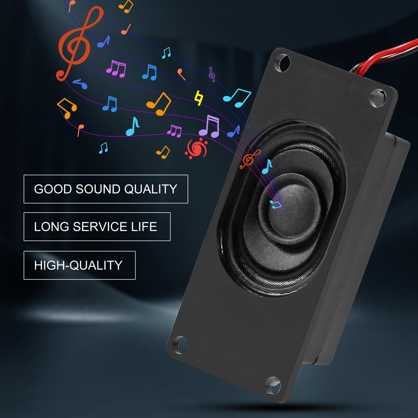 XIITIA 6pcs Speakers 3 Watt 4 Ohm Mini Speaker 4ohm 3w Loundspeaker Micro Speaker with 2.54mm Dupont Interface Compatible with Small Electronic