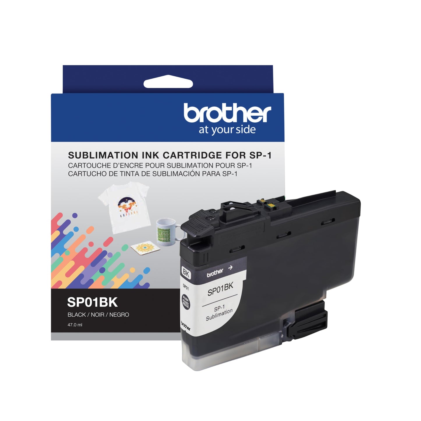 Brother SP01BKS Sublimation Ink Cartridge, Black, Genuine