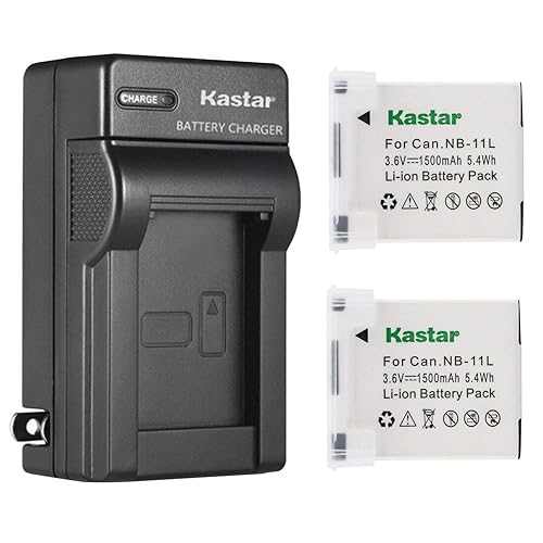 Kastar 2-Pack Battery and AC Wall Charger for Canon ELPH & IXUS Cameras
