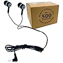 SmithOutlet 500 Pack Student Classroom Testing Headphones Smile Earbuds in Bulk