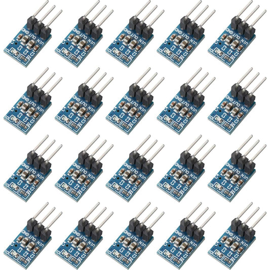 AMS1117-3.3 DC 4.75V-12V to 3.3V Voltage Regulator Down Power Supply Buck 800mA Module 3Pin 20pcs