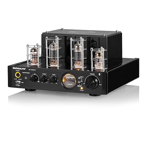 Nobsound MS-10D MKIII HiFi Bluetooth Hybrid Tube Power Amplifier Stereo Subwoofer Amp USB/Opt/Coax