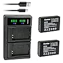 Kastar 2-Pack Battery & LTD2 USB Charger Replacement for Canon LP-E12, LC-E12E, EOS M50 Mark II, M100, M200, Rebel SL1, PowerShot SX70 HS Camera
