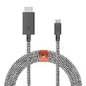 Native Union Belt HDMI 2.0 USB-C to HDMI Cable (4K@60Hz) - 10ft Ultra-Strong Reinforced Cable [MFi Certified] Compatible with MacBook Pro 2017-2020