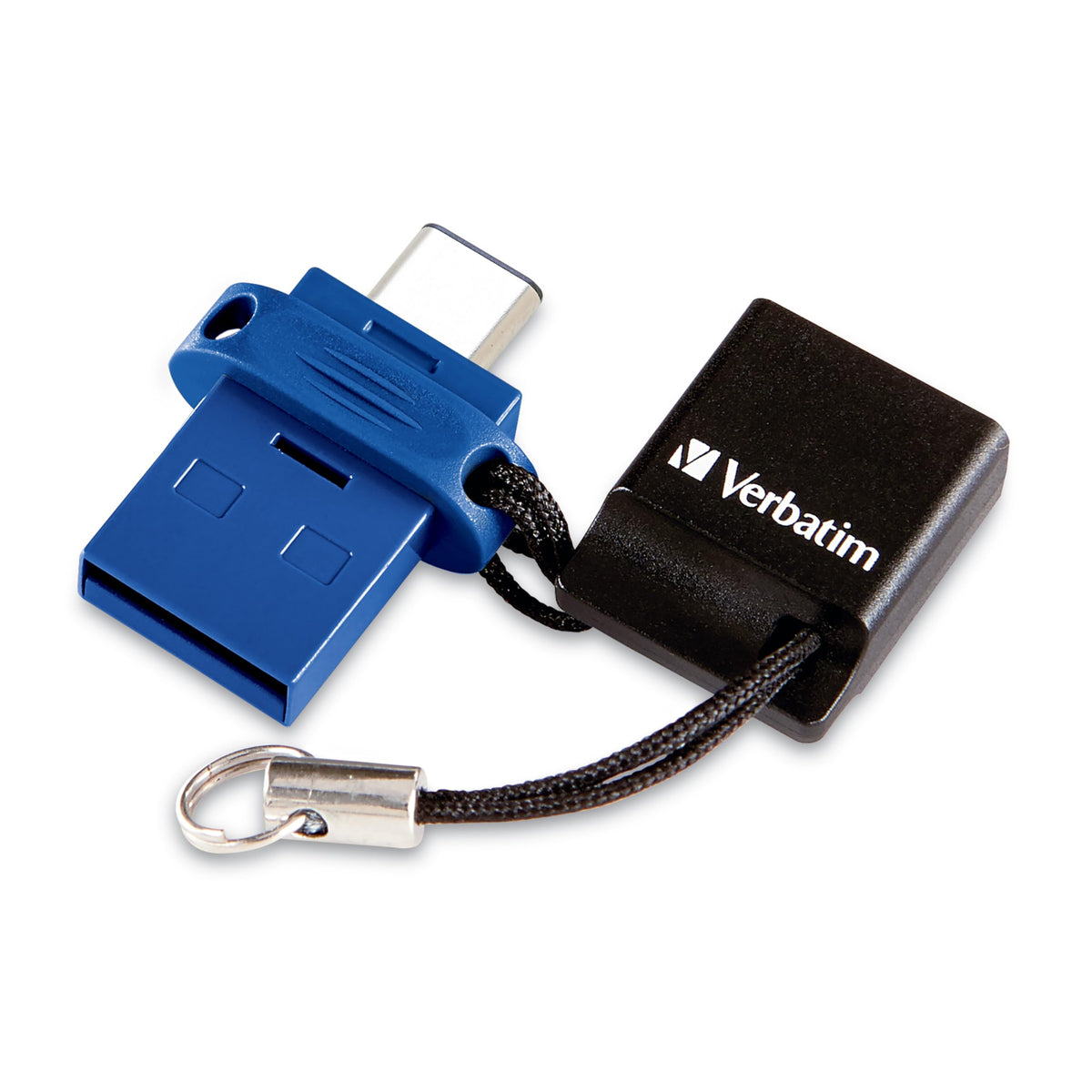 Verbatim 128GB Store 'n' Go Dual USB 3.2 Flash Drive, USB-C/USB-A - Blue