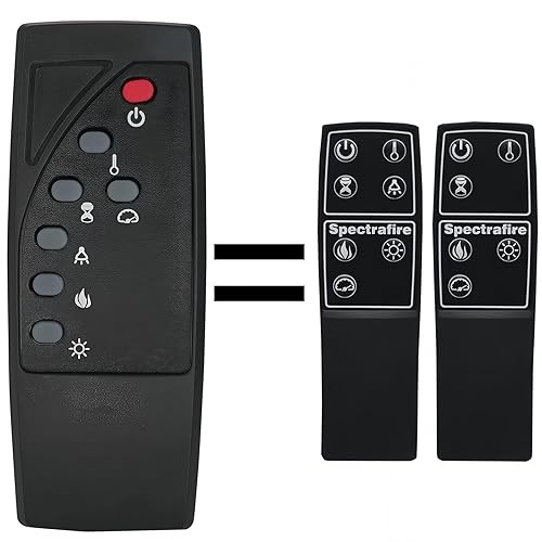 Replacement Remote Control for Twin Star ClassicFlame Classic Flame Electric Fireplace Stove Heater 18EF031GRA 18EF031SRA 23EF031GRA 23EF031SRA