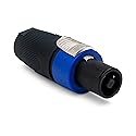 Neutrik NL4FX 4-Pole speakON Cable Connector, Dark Grey Bushing