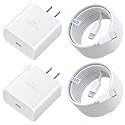 TT&C 45W USB-C Fast Charger & 10ft Extra-Long Cable (2-Pack) - High-Speed Power Adapter Compatible with Apple iPhone 17 Pro, 17 Pro Max, 16, 15 Plus